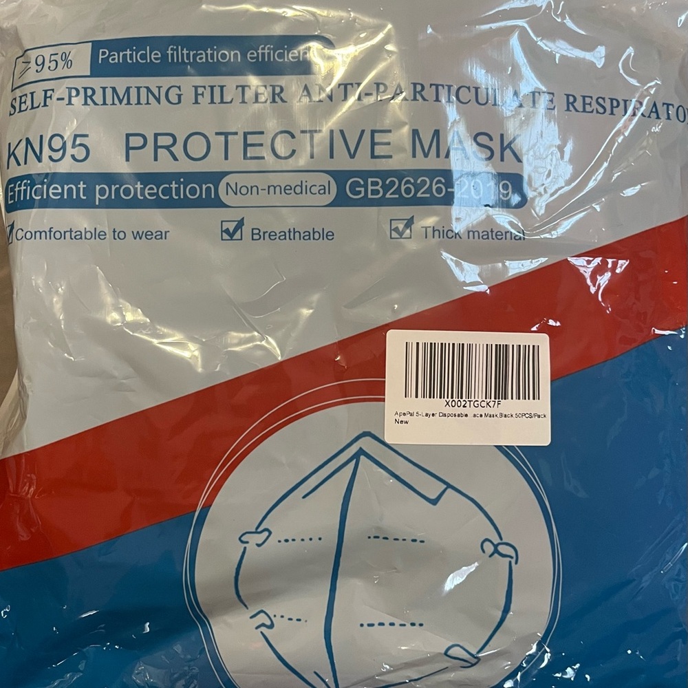Pack of 25 KN95 masks